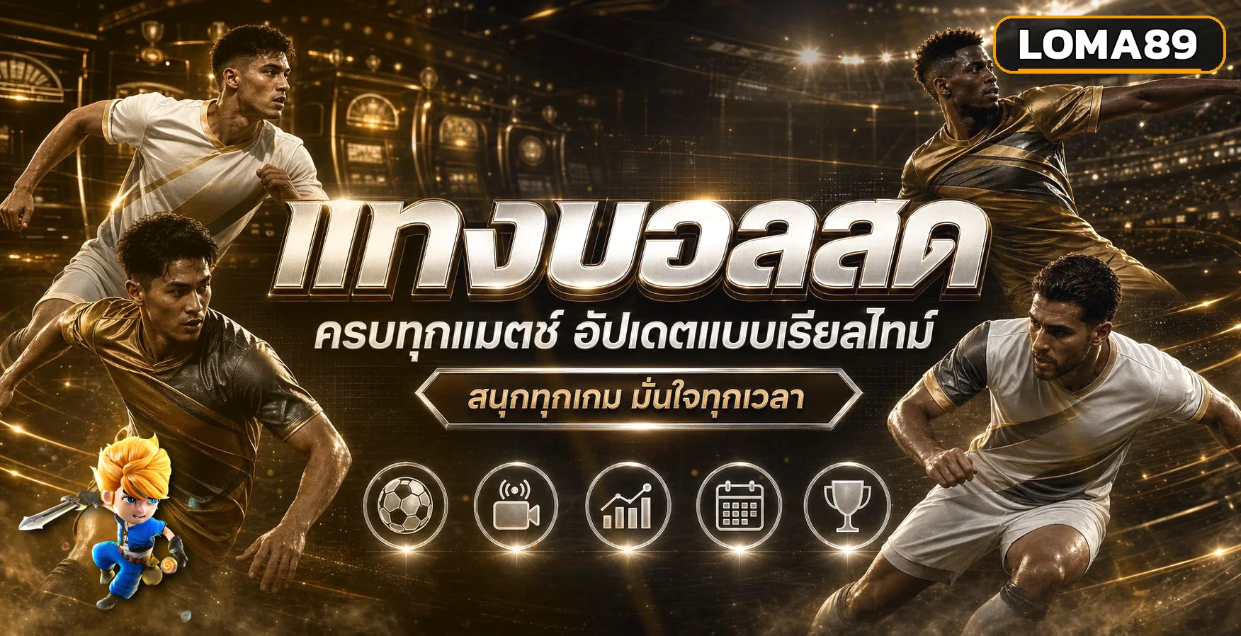 ทางเข้า LOMA89 สำหรับดูฟุตบอล เกม และข้อมูลบริการ
